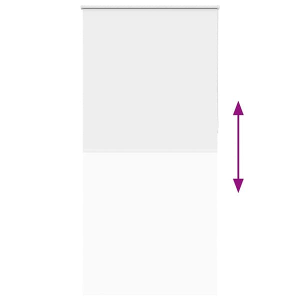 vidaXL Rullgardin mörkläggning vit 90x210 cm tyg bredd 85,7 cm
