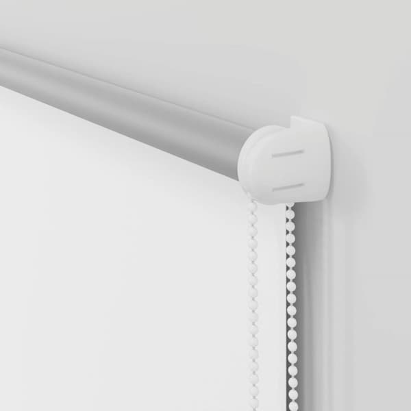 vidaXL Rullgardin mörkläggning vit 90x210 cm tyg bredd 85,7 cm