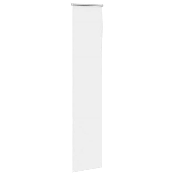 vidaXL Rullgardin mörkläggning vit 60x210 cm tyg bredd 55,7 cm