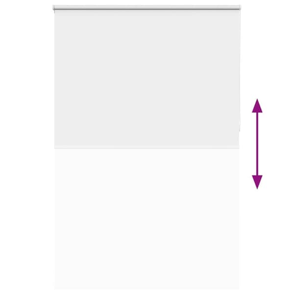 vidaXL Rullgardin mörkläggning vit 155x210 cm tyg bredd 151,6 cm