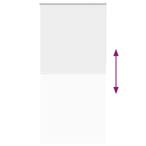 vidaXL Rullgardin mörkläggningsvit 100x230 cm tyg bredd 95,7 cm