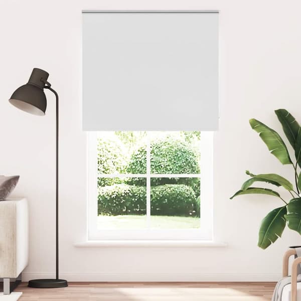 vidaXL Rullaverho Blackout valkoinen 140x230 cm Kankaan leveys 136,6cm