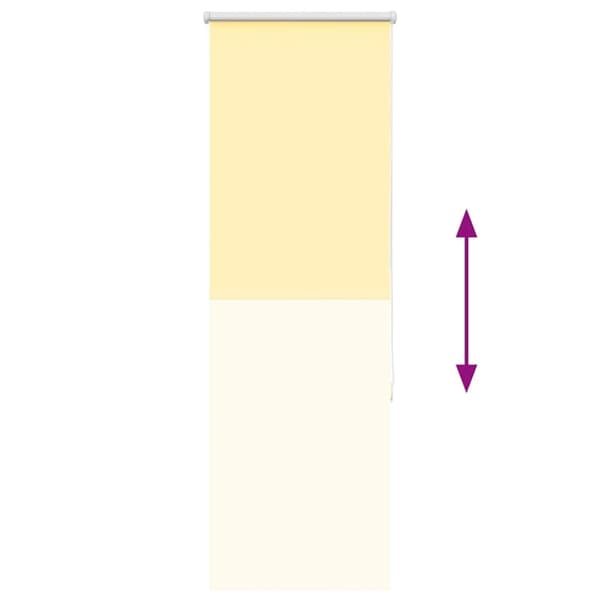 vidaXL Rullegardin lystette 60x150 cm stoff bredde 55,7 cm polyester