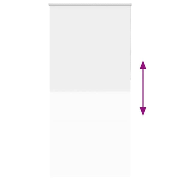 vidaXL Rullgardin mörkläggning vit 90x230 cm tyg bredd 85,7 cm