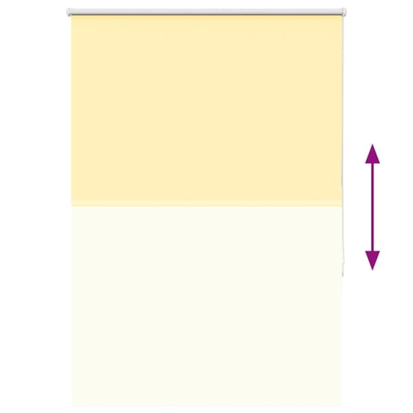 vidaXL Rullegardin lystette 90x150 cm stoff bredde 85,7 cm polyester