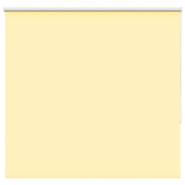 vidaXL Rullgardin mörkläggningsgul 160x150 cm tyg bredd 156,6 cm