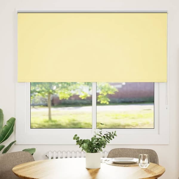 vidaXL Rullaverho Blackout keltainen 155x150 cm Kankaan leveys 151,6cm