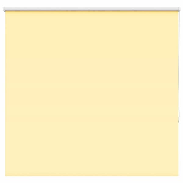 vidaXL Rullgardin mörkläggningsgul 145x150 cm tyg bredd 141,6 cm