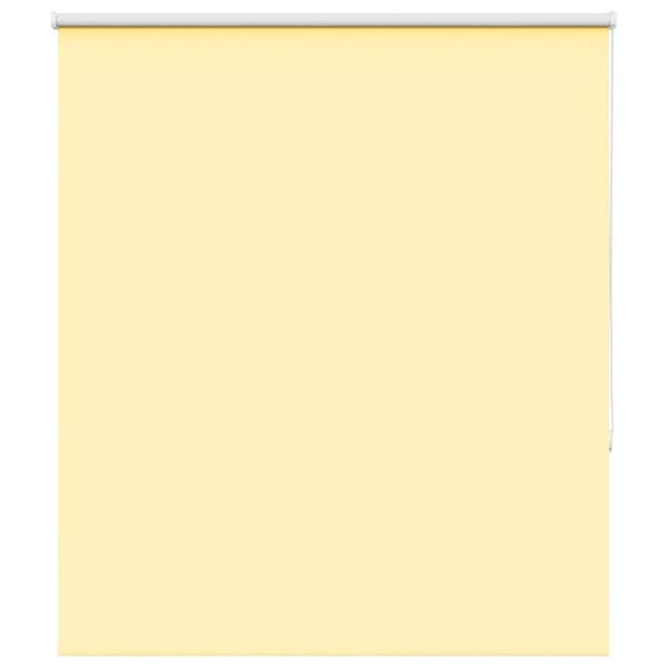 vidaXL Rullgardin mörkläggningsgul 140x150 cm tyg bredd 136,6 cm