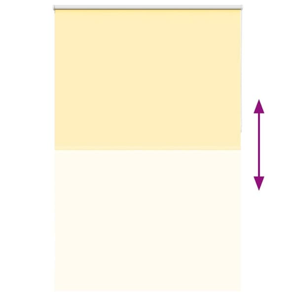 vidaXL Rullegardin lystette 165x230 cm stoff bredde 161,6 cm polyester