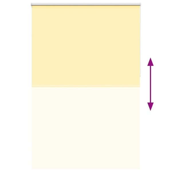 vidaXL Rullegardin lystette 160x230 cm stoff bredde 156,6 cm polyester