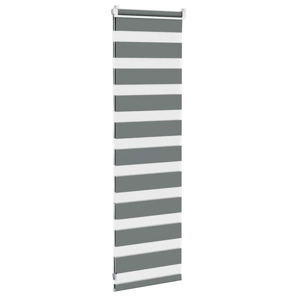 vidaXL Sebragardin mørkegrå 50x100 cm stoff bredde 45,9 cm polyester