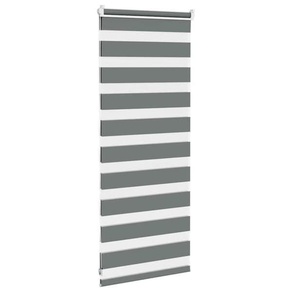 vidaXL Sebragardin mørkegrå 60x100 cm stoff bredde 55,9 cm polyester