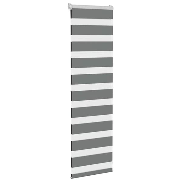 vidaXL Sebragardin mørkegrå 45x100 cm stoff bredde 40,9 cm polyester