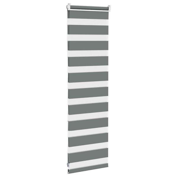 vidaXL Sebragardin mørkegrå 45x100 cm stoff bredde 40,9 cm polyester