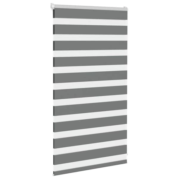 vidaXL zebragardin mørkegrå 75x100 cm stofbredde 70,9 cm polyester