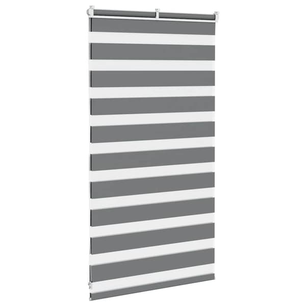 vidaXL zebragardin mørkegrå 75x100 cm stofbredde 70,9 cm polyester