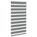 Miniatyrbillede 3 af 11: vidaXL zebragardin mørkegrå 85x100 cm stofbredde 80,9 cm polyester