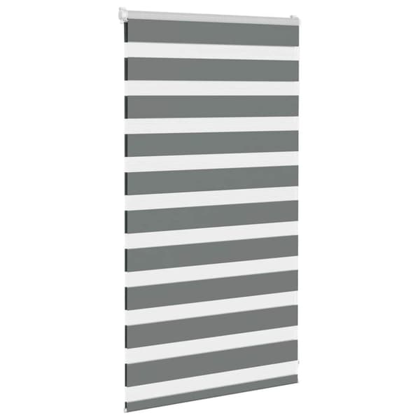 vidaXL zebragardin mørkegrå 85x100 cm stofbredde 80,9 cm polyester