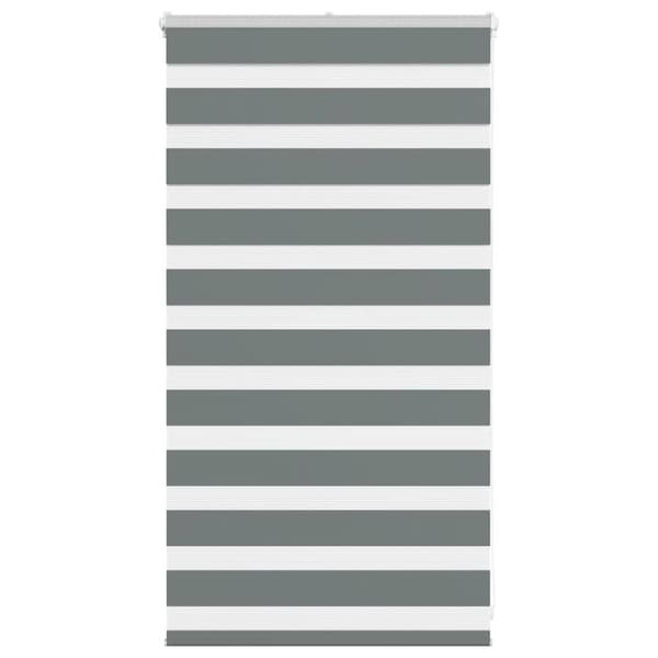 vidaXL zebragardin mørkegrå 85x100 cm stofbredde 80,9 cm polyester
