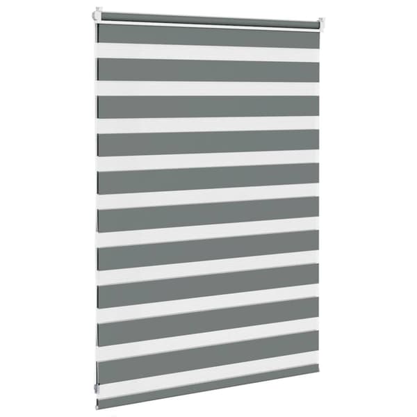 vidaXL zebragardin mørkegrå 95x100 cm stofbredde 90,9 cm polyester