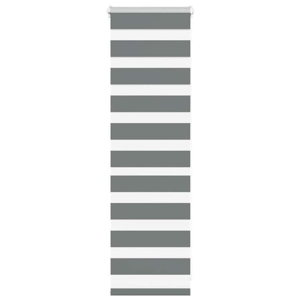 vidaXL Zebragardin mörkgrå 40x100 cm tyg bredd 35,9 cm polyester