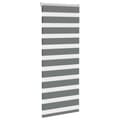 Miniatyrbilde 3 av 11: vidaXL Sebragardin mørkegrå 55x100 cm stoff bredde 50,9 cm polyester