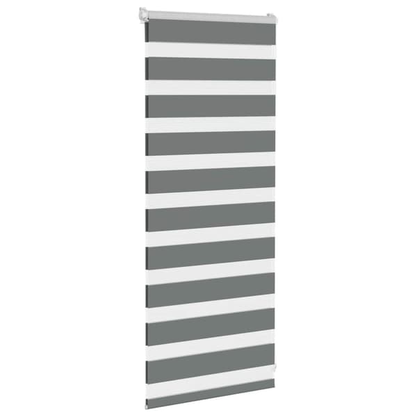 vidaXL Sebragardin mørkegrå 55x100 cm stoff bredde 50,9 cm polyester