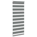 Miniatyrbilde 4 av 11: vidaXL Sebragardin mørkegrå 55x100 cm stoff bredde 50,9 cm polyester