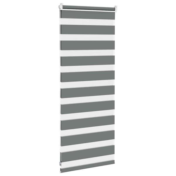 vidaXL Sebragardin mørkegrå 55x100 cm stoff bredde 50,9 cm polyester