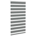 Miniatyrbilde 3 av 11: vidaXL Sebragardin mørkegrå 80x100 cm stoff bredde 75,9 cm polyester