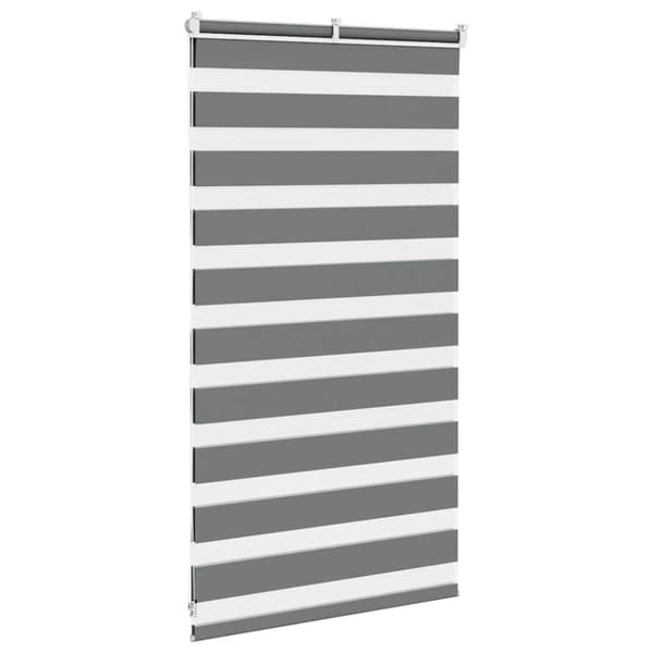 vidaXL Sebragardin mørkegrå 80x100 cm stoff bredde 75,9 cm polyester