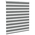 Miniatyrbild 3 av 11: vidaXL Rullgardin zebra mörkgrå 120x150 cm tyg bredd 115,9cm polyester