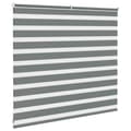 Miniatyrbillede 4 af 11: vidaXL zebragardin mørkegrå 155x100 cm stofbredde 150,9 cm polyester
