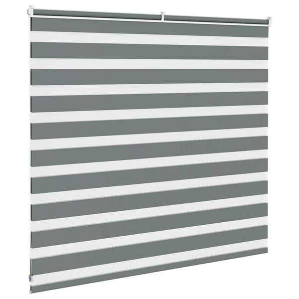 vidaXL zebragardin mørkegrå 155x100 cm stofbredde 150,9 cm polyester