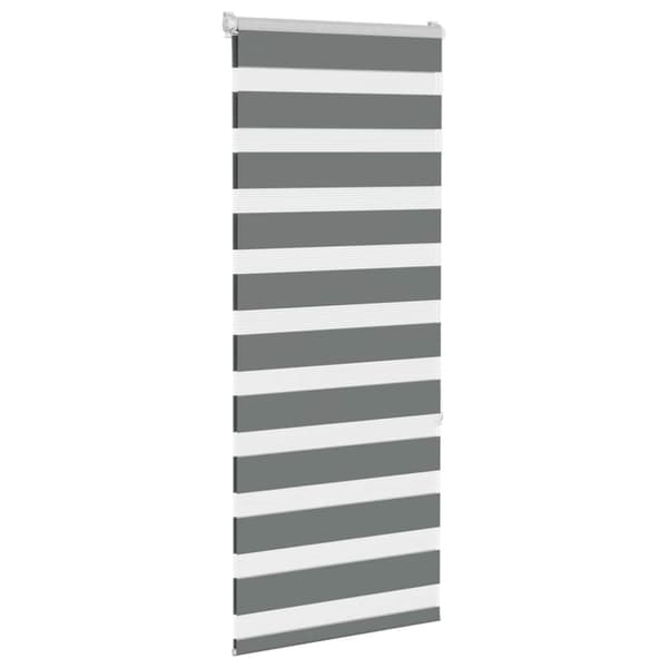 vidaXL Sebragardin mørkegrå 60x150 cm stoff bredde 55,9 cm polyester