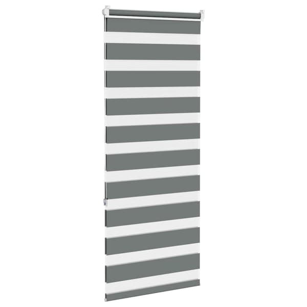 vidaXL Sebragardin mørkegrå 60x150 cm stoff bredde 55,9 cm polyester