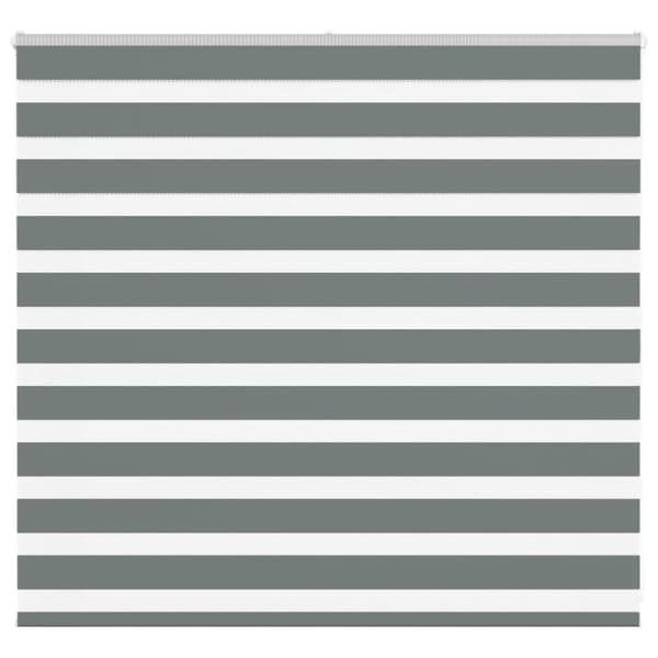 vidaXL Rullgardin zebra mörkgrå 165x100 cm tyg bredd 160,9cm polyester