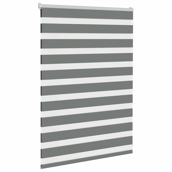 vidaXL zebragardin mørkegrå 115x100 cm stofbredde 110,9 cm polyester