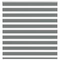 Miniatyrbild 1 av 11: vidaXL Rullgardin zebra mörkgrå 150x100 cm tyg bredd 145,9cm polyester