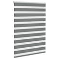 Miniatyrbillede 3 af 11: vidaXL zebragardin mørkegrå 105x100 cm stofbredde 100,9 cm polyester