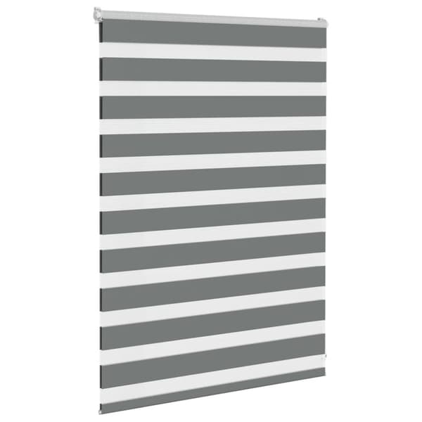 vidaXL zebragardin mørkegrå 105x100 cm stofbredde 100,9 cm polyester