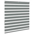 Miniatyrbild 4 av 11: vidaXL Rullgardin zebra mörkgrå 140x150 cm tyg bredd 135,9cm polyester