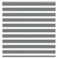 Miniatyrbild 1 av 11: vidaXL Rullgardin zebra mörkgrå 140x150 cm tyg bredd 135,9cm polyester