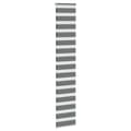 Miniatyrbild 3 av 11: vidaXL Rullgardin zebra mörkgrå 45x200 cm tyg bredd 40,9 cm polyester