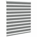Miniatyrbillede 3 af 11: vidaXL zebragardin mørkegrå 135x150 cm stofbredde 130,9 cm polyester