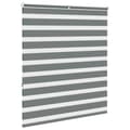 Miniatyrbillede 4 af 11: vidaXL zebragardin mørkegrå 135x150 cm stofbredde 130,9 cm polyester