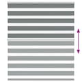 Miniatyrbillede 5 af 11: vidaXL zebragardin mørkegrå 135x150 cm stofbredde 130,9 cm polyester