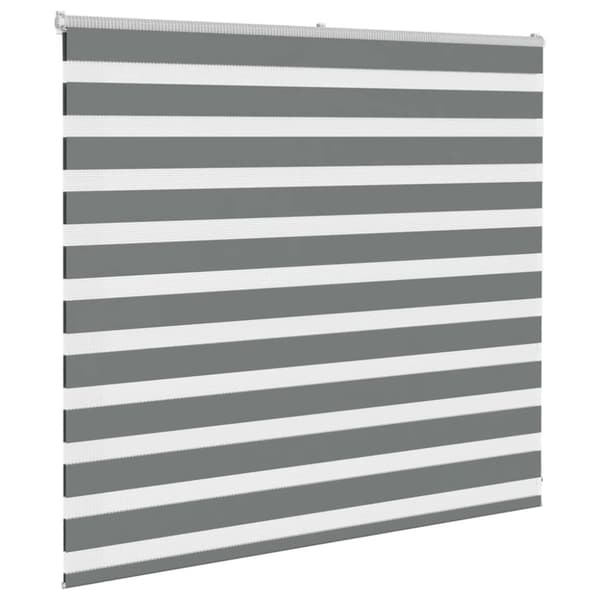 vidaXL Sebragardin mørkegrå 160x100 cm stoff bredde 155,9 cm polyester