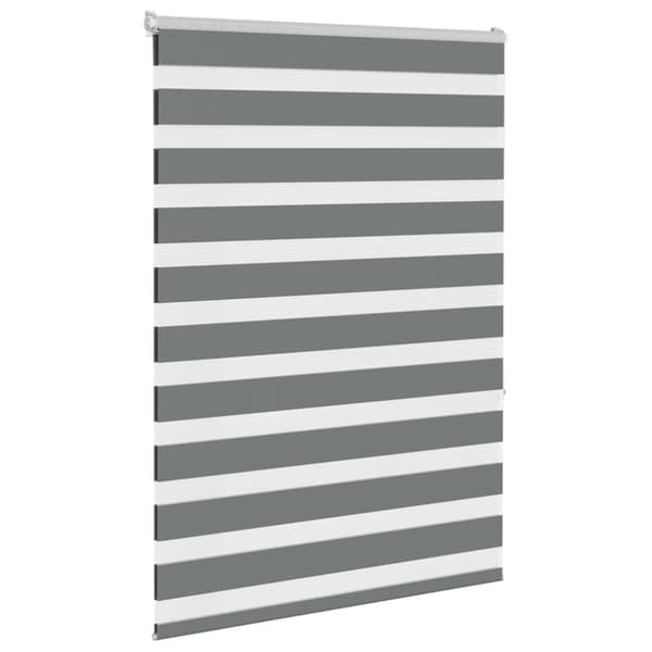 vidaXL zebragardin mørkegrå 100x150 cm stofbredde 95,9 cm polyester